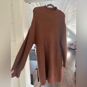 Turtleneck sweater dress
